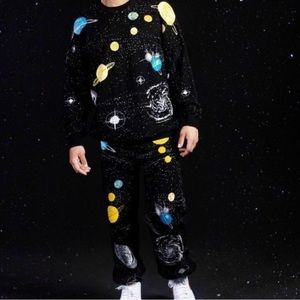 NWT SPIRIT JERSEY Joggers Wish You Were Here Planets Outer Space Unisex Aliens